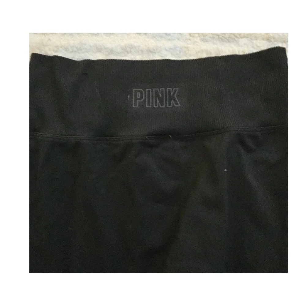 Pink Active Victorias Secret Black Seamless High Waist Leggings Womens Small